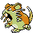 Raticate shiny front-facing sprite from Pokémon Crystal