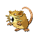 Raticate front-facing sprite from Pokémon Pearl