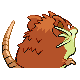 Raticate shiny back-facing sprite from Pokémon Pearl