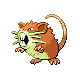 Raticate shiny front-facing sprite from Pokémon Pearl