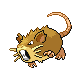 Raticate front-facing sprite from Pokémon SoulSilver