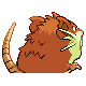 Raticate shiny back-facing sprite from Pokémon SoulSilver