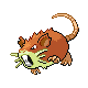 Raticate shiny front-facing sprite from Pokémon SoulSilver