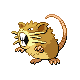 Raticate front-facing sprite from Pokémon Platinum