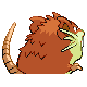 Raticate shiny back-facing sprite from Pokémon Platinum