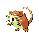Raticate shiny front-facing sprite from Pokémon Platinum