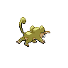 Rattata shiny back-facing sprite from Pokémon Black 2