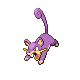 Rattata front-facing sprite from Pokémon Pearl
