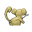 Rattata shiny back-facing sprite from Pokémon LeafGreen