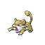 Rattata shiny front-facing sprite from Pokémon LeafGreen