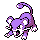 Rattata front-facing sprite from Pokémon Silver