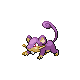 Rattata front-facing sprite from Pokémon HeartGold