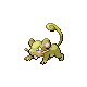 Rattata shiny front-facing sprite from Pokémon HeartGold