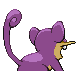 Rattata back-facing sprite from Pokémon Platinum