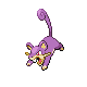 Rattata front-facing sprite from Pokémon Platinum