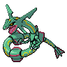 Rayquaza front-facing sprite from Pokémon Black 2