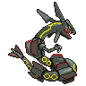 Rayquaza shiny back-facing sprite from Pokémon Black 2