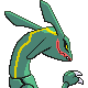 Rayquaza back-facing sprite from Pokémon Pearl