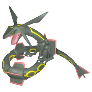 Rayquaza shiny front-facing sprite from Pokémon Violet