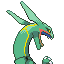 Rayquaza back-facing sprite from Pokémon Sapphire