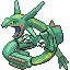 Rayquaza front-facing sprite from Pokémon Sapphire