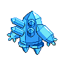 Regice shiny back-facing sprite from Pokémon Black
