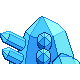 Regice shiny back-facing sprite from Pokémon Diamond