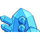 Regice shiny back-facing sprite from Pokémon HeartGold