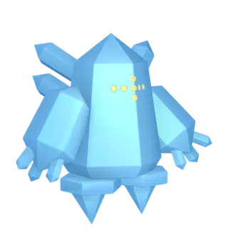 Regice front-facing sprite from Pokémon Omega Ruby