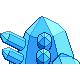 Regice shiny back-facing sprite from Pokémon Platinum