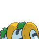 Regigigas back-facing sprite from Pokémon Diamond