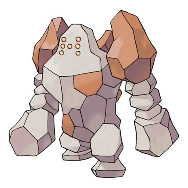 Regirock, the Rock Peak Pokémon — Rock-type Pokémon official artwork
