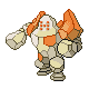 Regirock front-facing sprite from Pokémon Diamond