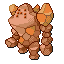 Regirock shiny front-facing sprite from Pokémon Emerald