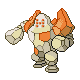 Regirock front-facing sprite from Pokémon HeartGold
