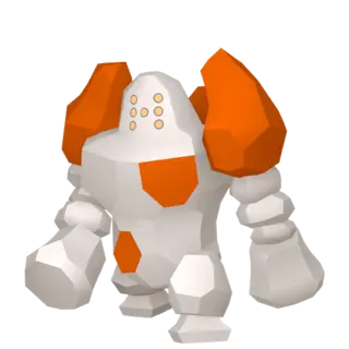 Regirock front-facing sprite from Pokémon X
