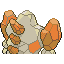 Regirock back-facing sprite from Pokémon Sapphire