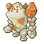 Regirock front-facing sprite from Pokémon Sapphire