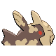 Relicanth back-facing sprite from Pokémon SoulSilver