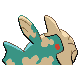 Relicanth shiny back-facing sprite from Pokémon Platinum