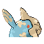 Relicanth shiny back-facing sprite from Pokémon Ruby