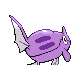 Remoraid shiny back-facing sprite from Pokémon Diamond