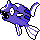 Remoraid front-facing sprite from Pokémon Silver