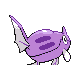 Remoraid shiny back-facing sprite from Pokémon SoulSilver