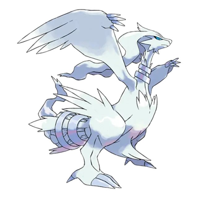 Reshiram, the Vast White Pokémon — Dragon/Fire-type Pokémon official artwork