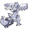 Reshiram back-facing sprite from Pokémon Black 2