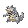 Rhydon front-facing sprite from Pokémon Black