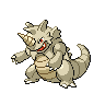 Rhydon shiny front-facing sprite from Pokémon Black
