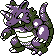 Rhydon front-facing sprite from Pokémon Crystal