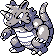Rhydon shiny front-facing sprite from Pokémon Crystal